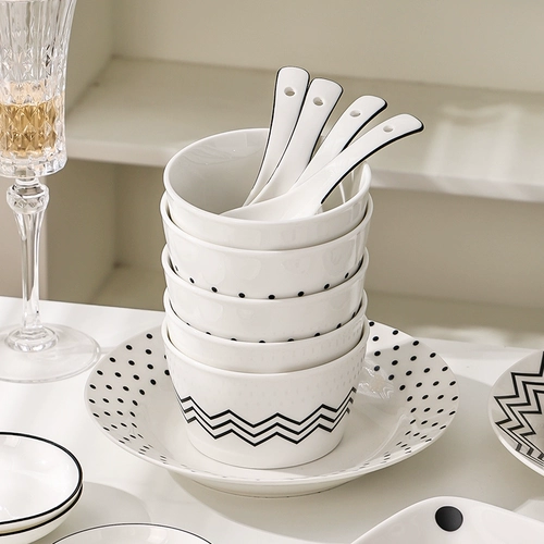 下一秒 Керамический комплект для домашнего использования, высококачественная посуда, супница, обеденная тарелка