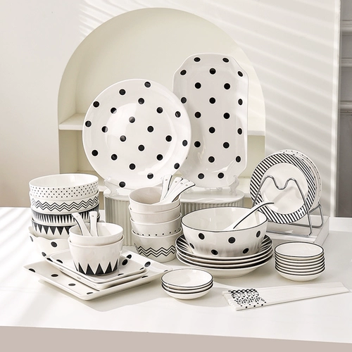 下一秒 Керамический комплект для домашнего использования, высококачественная посуда, супница, обеденная тарелка
