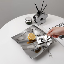 Ceramic XUAN GUAN KEY CONTAINING PENDULUM MODERN LIGHT LAVISH ENTRANCE DOOR SHOE CABINET TEA TABLE REMOTE CONTROL DEBRIS BOX TRAY