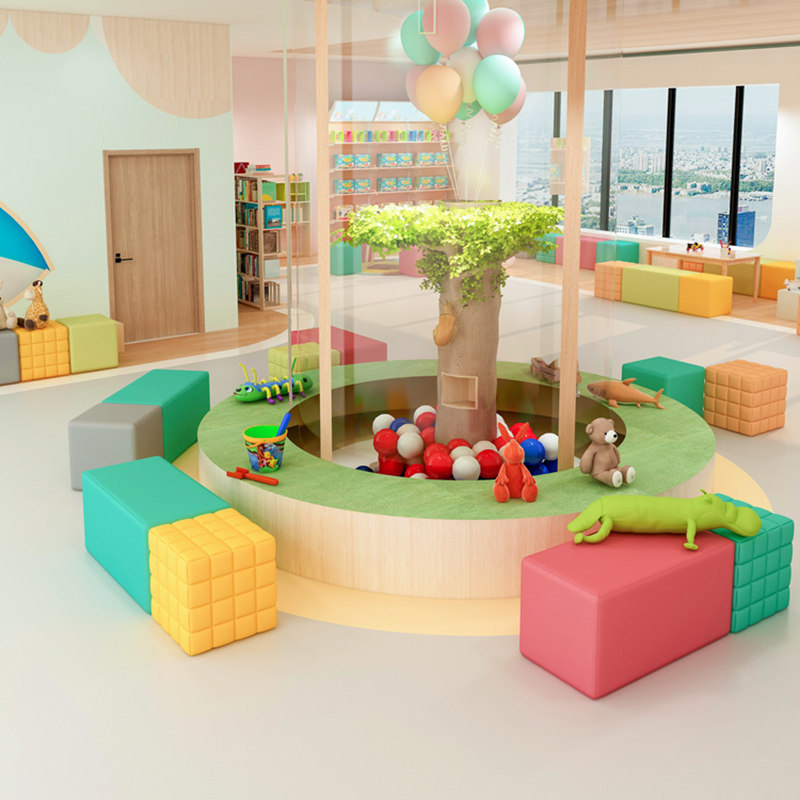 Office education and training institutions waiting for reception rest area creative simple small Xipi sofa coffee table combination