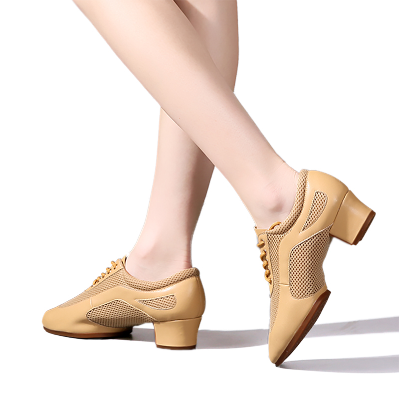 BSY Frost Edge Professional Latin Dance Square Ballroom Dance Shoes Female Adult Body Practice Soft Sole Dance Teacher Shoes