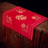 Красный аксессуар для волос для невесты, китайский стиль, с вышивкой, 2020