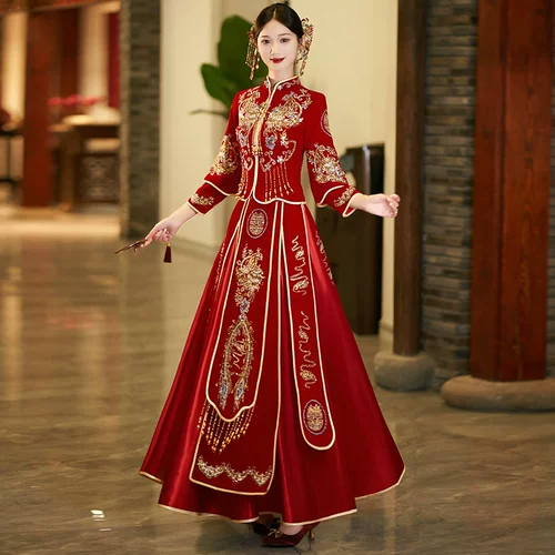 Традиционный свадебный наряд Сюхэ, свадебное платье, подходит для подростков