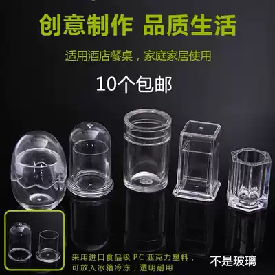 Exquisite acrylic round toothpick box pc cotton swab tube toothpick tube Toothpick bottle round with transparent cover
