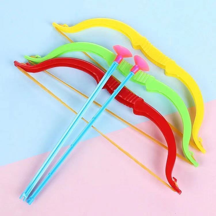 Large number of children bow and arrow sports outdoor archery plastic toy bamboo dragonfly sky suction cup baby stall hot sell male
