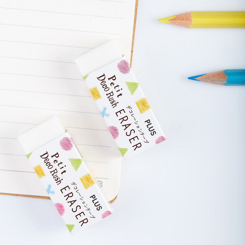 Japan stationery PLUS Pulex retouching tape eraser Hand account lace decorative tape eraser Imported multi-functional without leaving marks Primary school student cute cartoon pencil eraser