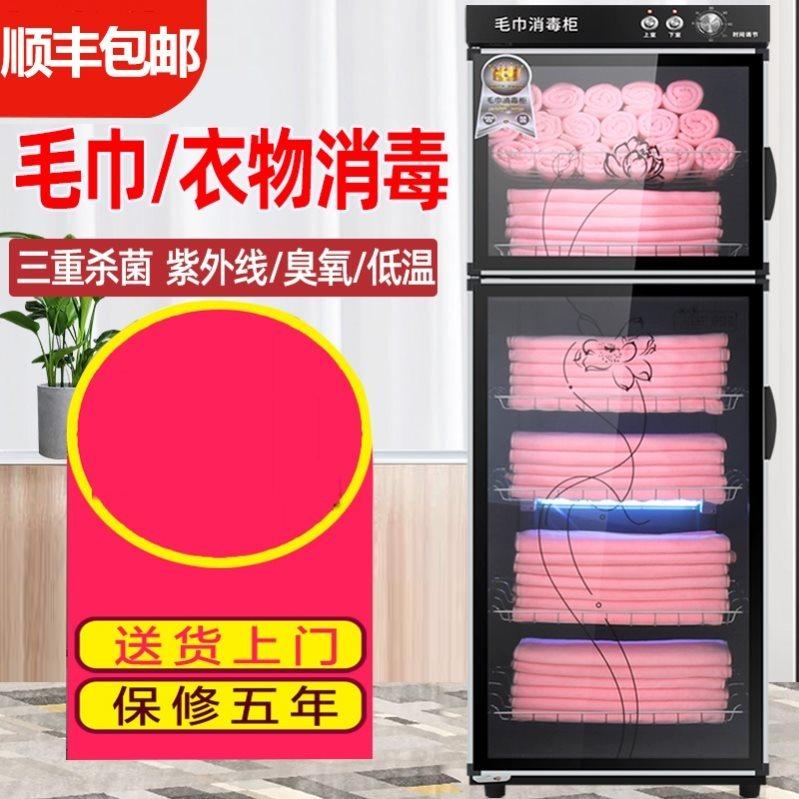 Double-door disinfection cabinet commercial door-to-door wet heat electric steamer household small vertical pedicure shop towel heating cabinet