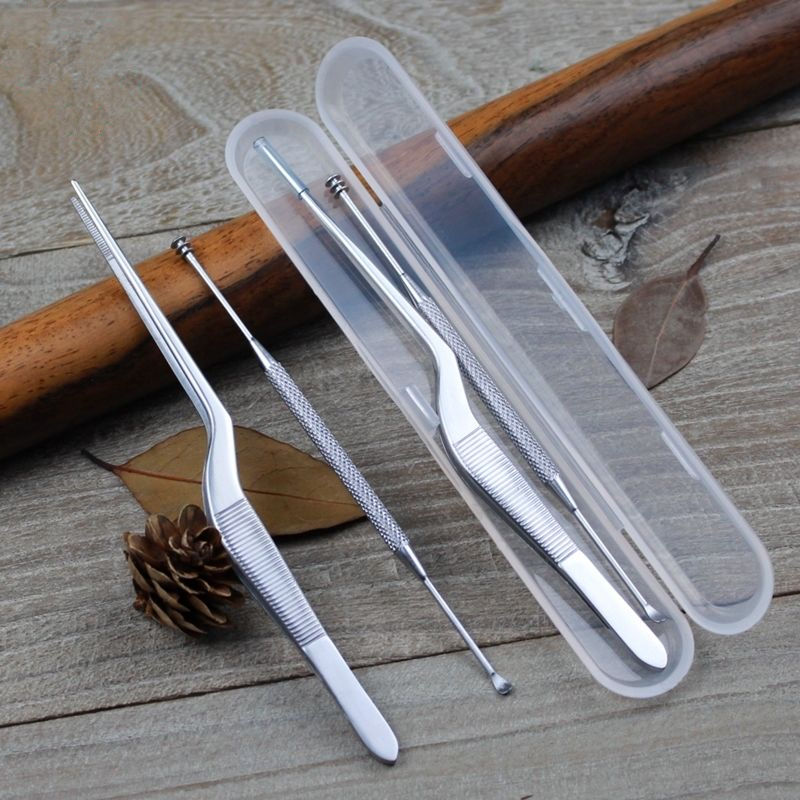 Ear Tools Dig Ear Spoons Children's Ear Tools Suit Special Ear Tweezers Adult Home Stainless Steel Cleaner