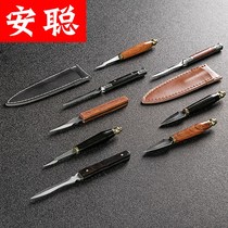  Tea set Puer tea knife Ebony Rosewood black tea knife Damascus Stainless steel tea needle Tea cone Kung Fu tea accessories