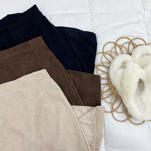 Цветная бархатная юбка, в корейском стиле, по фигуре, с акцентом на бедрах