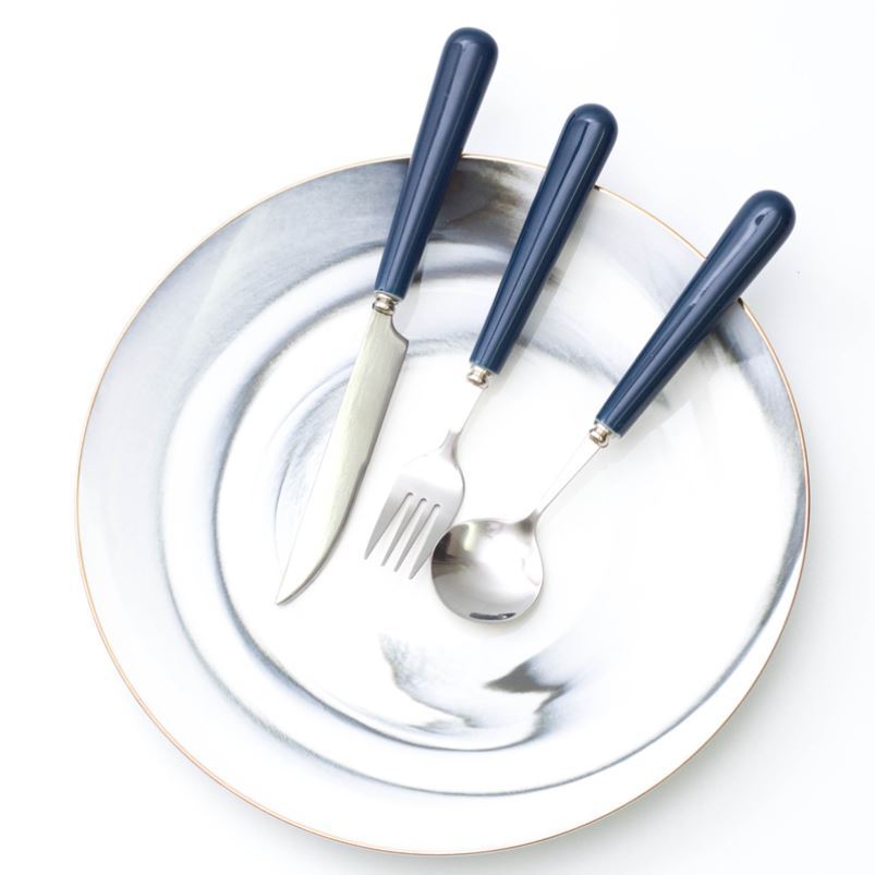 Choi pomelo golden steak knife and fork spoon, chopsticks dishes western - style food tableware three - piece suit web celebrity girl heart ins of the wind