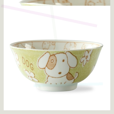 Small lovely super bowl of Japanese jingdezhen UTSUWA (Japan) use of 12 zodiac under glaze color creative tao