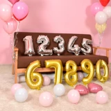 Вечернее платье, цифровой серебряный воздушный шар, 18 дюймов, золото и серебро