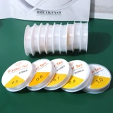 Эластичные прозрачные белые бусины, шелковые нитки, износостойкий браслет из бисера ручной работы, четки из круглых бусин