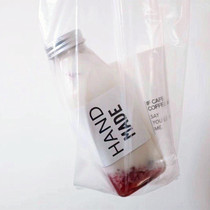 Net red milk tea bottle Yangzhi nectar packaging bottle can be recycled juice beverage bottle plastic disposable empty bottle with lid