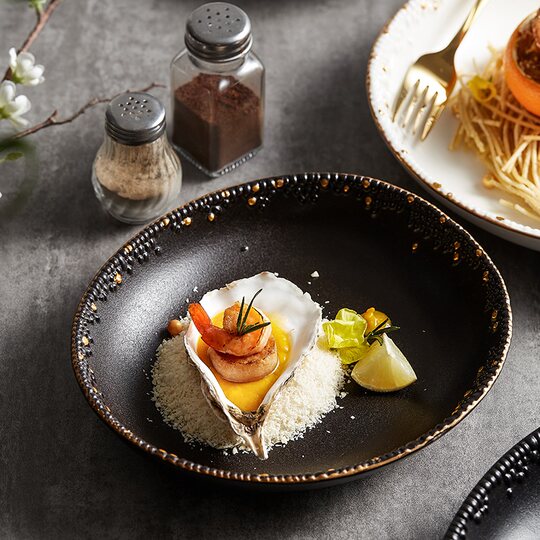 Nordic style light luxury style large household high-end Internet celebrity ceramic tableware spaghetti rice bowls and plates