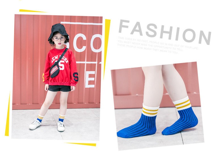 Vớ trẻ em cotton 1-3-5-7-9 tuổi Tất nam nữ tất trong ống mỏng mùa xuân và mùa thu đông quần tất giả bốt cho bé gái