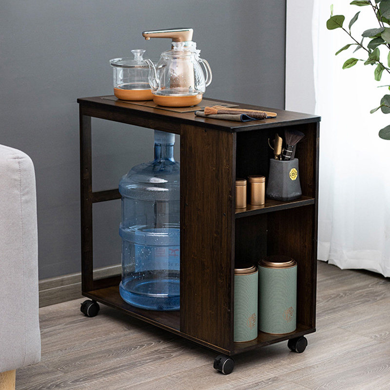mobile tea cabinet tea station home living room sofa tea side cabinet kettle integrated small tea cabinet tea set coffee table
