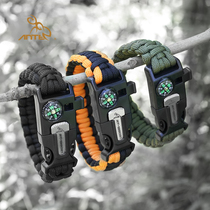ANTE outdoor multifunctional survival hand rope fire umbrella rope climbing rope Survival Survival whistle