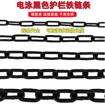 Black iron chain guardrail electrophoresis black decorative landscape iron chain river chain rough bar Internet cafe partition chain