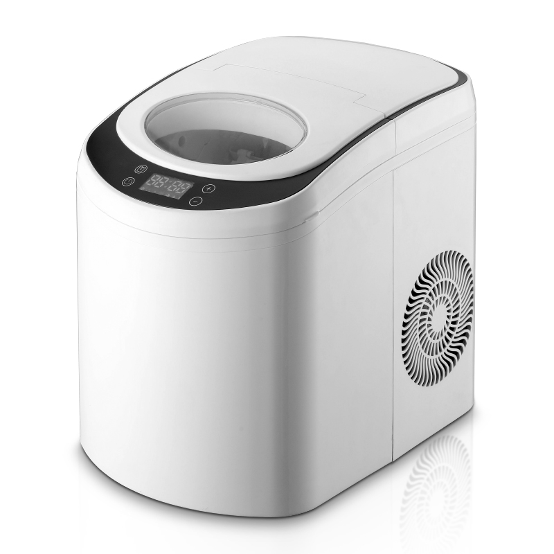 Ox Ice Maker Fully Automatic Commercial Home Small Milk Tea Shop 18Kg Desktop Manual Round Ice Cubes Making Machine