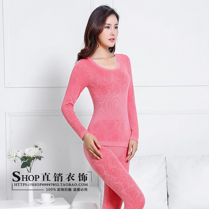 Womens cận phù hợp mùa thu quần tinh khiết quần cotton mùa thu womens phù hợp với đất lót ấm cô gái tightwear mặc phụ nữ.