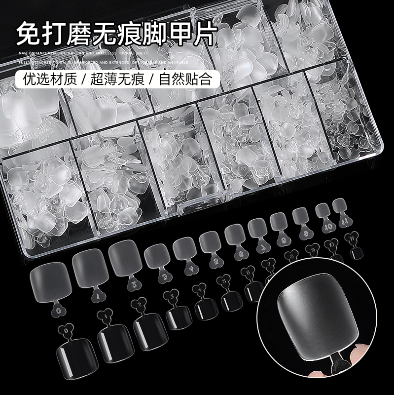 Cick Toenail Patch, Traceless, Scratch-Free, Thin, Frosted, Wearable Nail Patch, Special Tool for Nail Salons