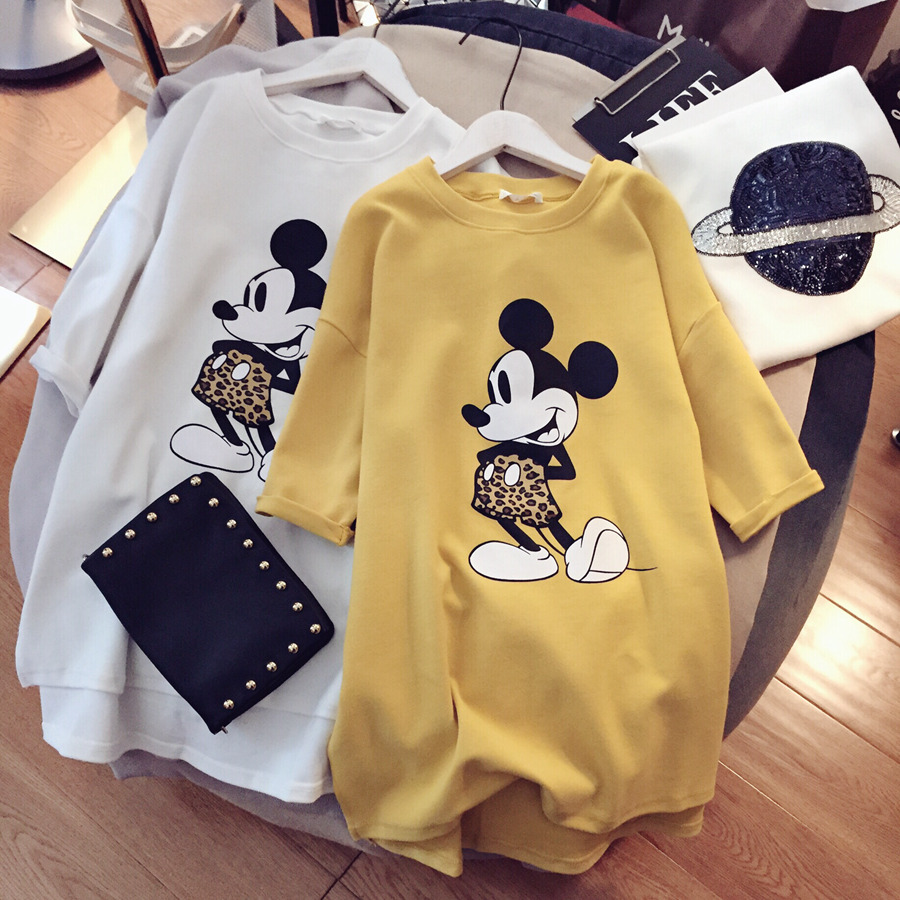 2022 new pregnant women summer short sleeve T-shirt cotton loose fashion pregnant women jacket long version summer tide mom