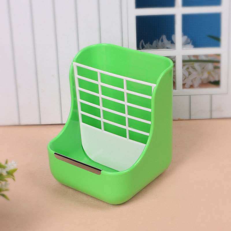 Rabbit grass rack Chinchilla Dutch pig guinea pig 2 in 1 grass rack external grass basket food basin anti-gnawing