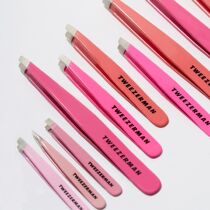 Catch more whet Tweezerman Slant pointed sloped eyebrow tweezers eyebrow clip cell clip brow black head