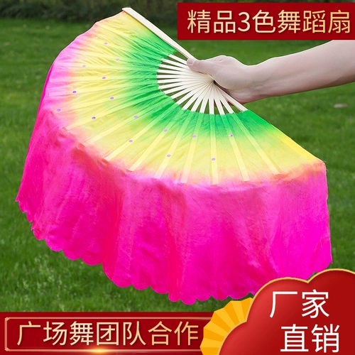 Фан -фанат танцевального фаната танца, дети, взрослые, одна пара двойных сторон, левая и правая рука