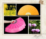 Фан -фанат танца красные пластиковые фанаты танце