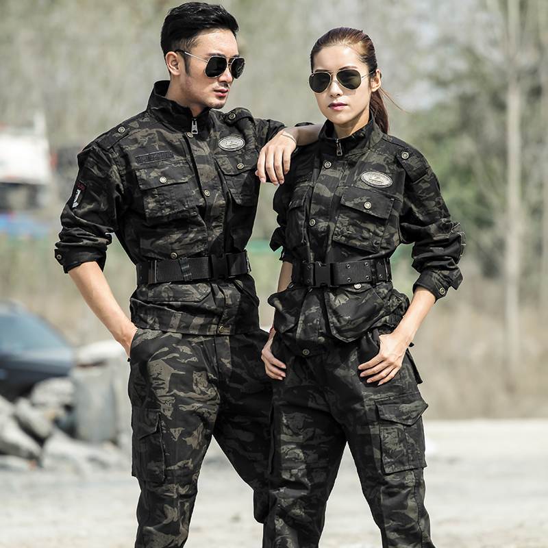 Genuine Camouflated Suit Men's Pure Cotton Fall New Wild War Training Wear and thickened Raubao Working Costume Woman-Taobao