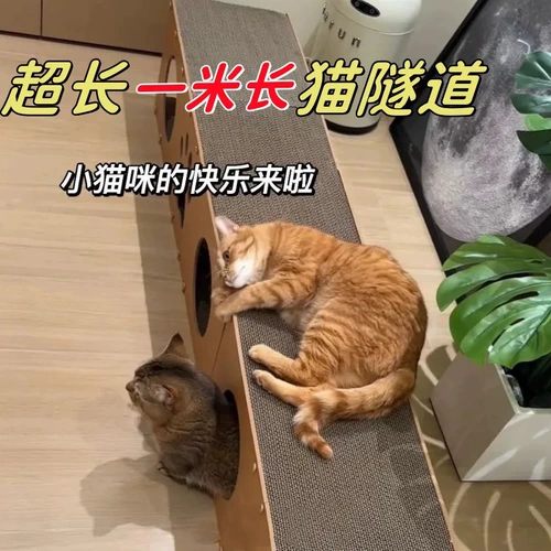 Износостойкий туннель, универсальная игрушка на четыре сезона, диван, кот