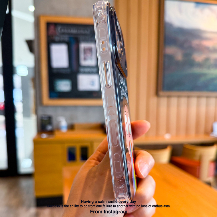 Rick and Morty Rainbow Transparent IMD iPhone Case
