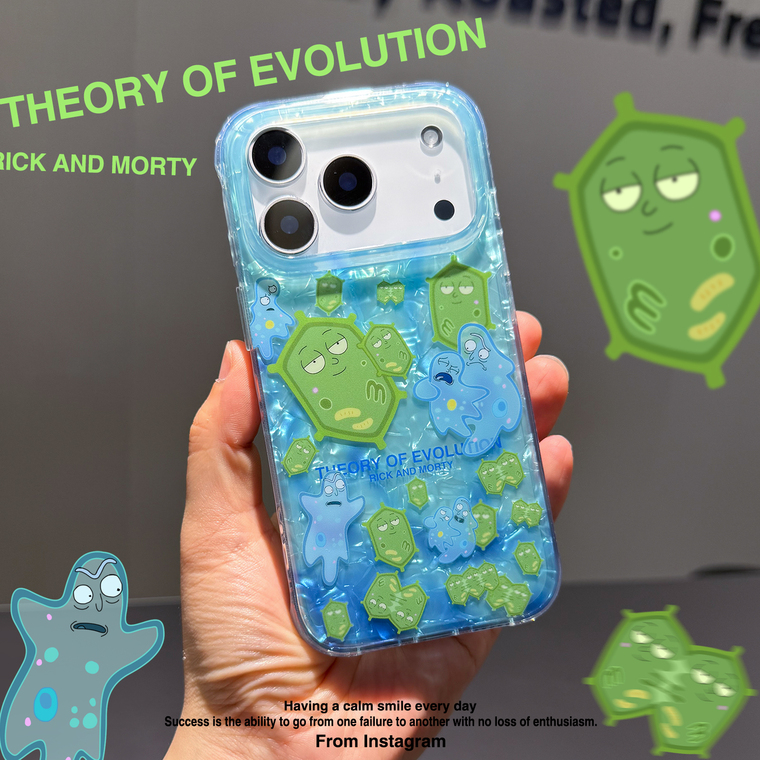 Rick and Morty Theory IMD iPhone Case