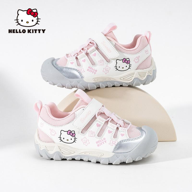 Hellokitty Kidsren's Shoes Girls' Kuromi Sneakers Autum New Kt Cat Outdoor Non-Slip Kidsren's Casual Shoes Hellokitty Kidsren's Shoes Girls' Kuromi Sneakers Autum New Kt Cat Outdoor Non-Slip Kidsren's Casual Shoes