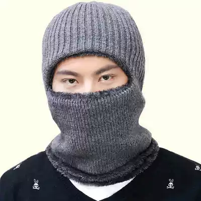 Head protection winter cycling wind-proof warm hat plus velvet thick ear protection father all surrounded male and female face cover