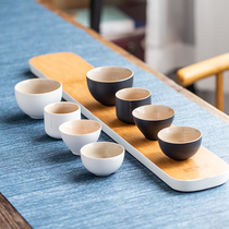 Also fun ceramic tea cup single kung fu tea small single cup coarse pottery small tea cup Japanese Master Cup easy to clean