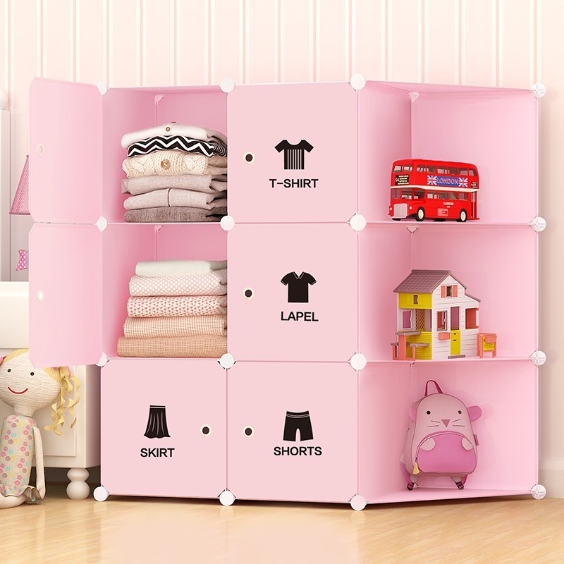 Clothes containing cabinet snacks storage cabinet plastic open door drawer-type baby toy children clothing baby wardrobe