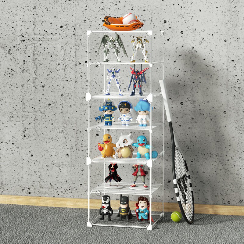 Children's toy holder rack and cabinet living room multi-layer small frame for baby doll dolls