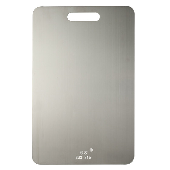 German double-sided 304 stainless steel cutting board 316 thickened antibacterial and mildew-proof household vegetable cutting fruit cutting board panel chopping board