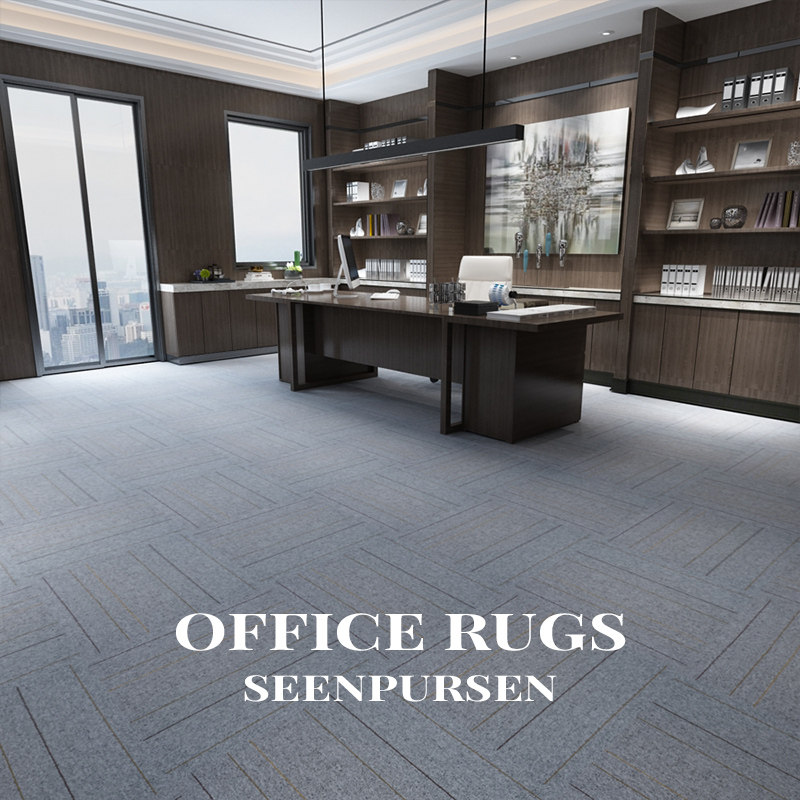 Office Offices Conference room Business Carpet splicing Tetris eco-friendly carpets Large area full of doors press-fit