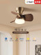 Fan lamp walnut color new restaurant ceiling fan ceiling lamp medieval retro style bedroom study home fan lamp