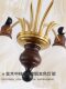 French medieval style skirt chandelier wabi-sabi cream style living room lamp solid wood retro eye protection high-end restaurant lamps