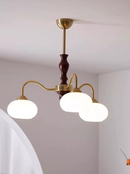 Medieval Style French Retro Chandelier Bedroom Living Room Main Light New Chinese Style American Simple Study Dining Room Ceiling Lamp