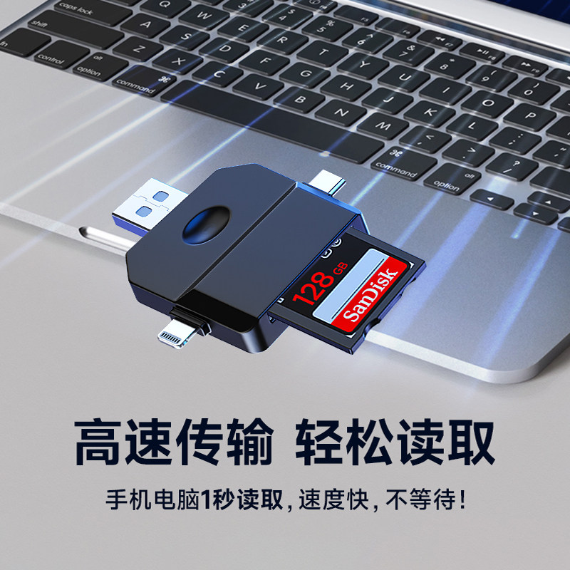 Suitable for Apple Mobile Phone Card Reader, Three-In-One Multi-Function Usb3.0, Sony Canon Dslr Camera Digital Sd Card Tf Memory Card Storage Type-C Conversion Export to Computer iPad Huawei15