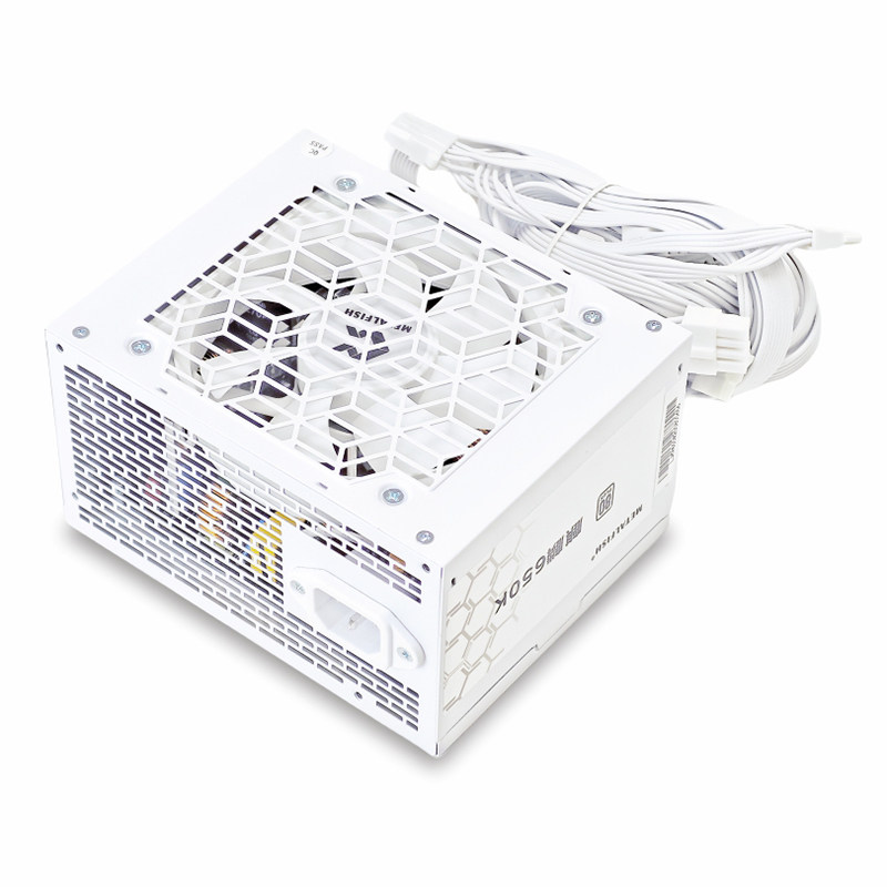 Yuchao Kirin 650K Computer Power Supply Desktop Computer Complete Unit Silent White Rated 500W Main Unit Power Supply 600W