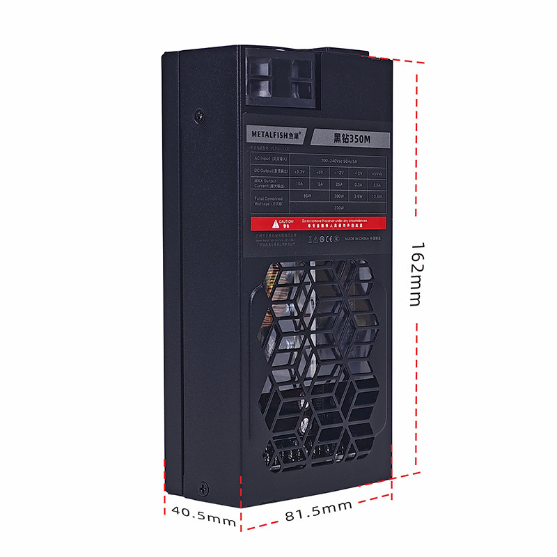Fish Nest Small 1U Power Supply 300W Temperature-Controlled Silent Full-Modular Flex Wide Input Mini Itx Small Case