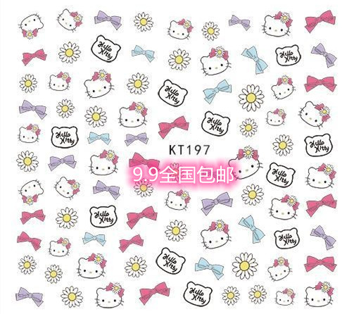 New Holle kttiy kitty kitty 3D Cubic back rubber medecine sticker grown-up child pregnant woman is applicable